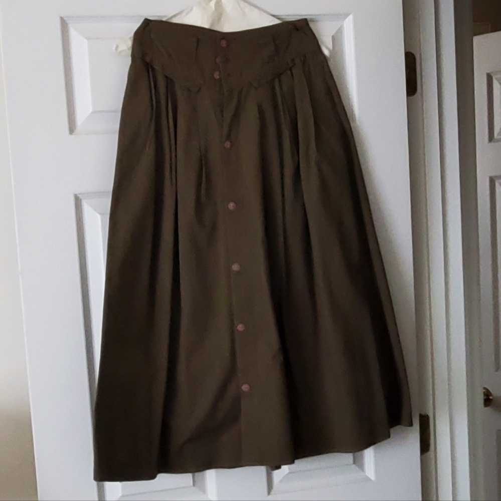 Ladies Long brown skirt  Size 6